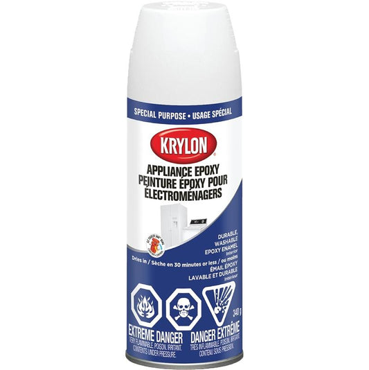 Krylon Appliance Epoxy Enamel Paint White 340g