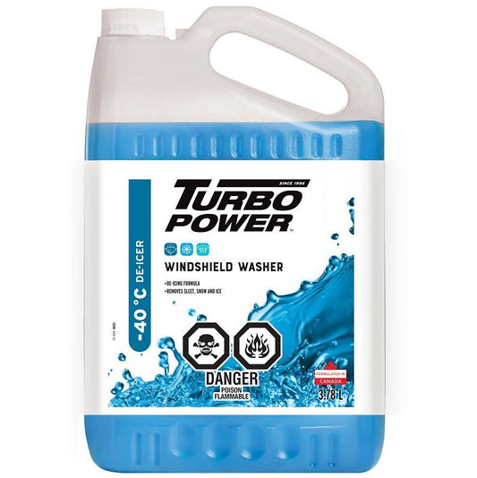 Turbo Power Windshield Washer Fluid Anti-Freeze 3.78L