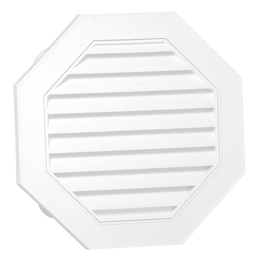 18" White Octagon Gable Vent