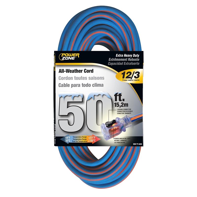 PowerZone 50' All Weather 12/3 Extension Cord