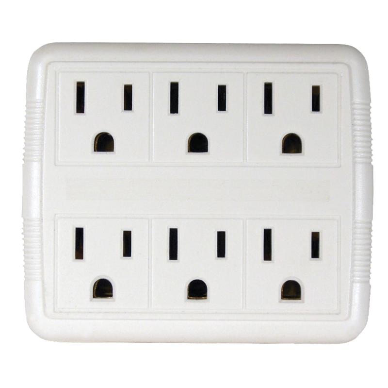 PowerZone 6-Outlet Power Tap Block