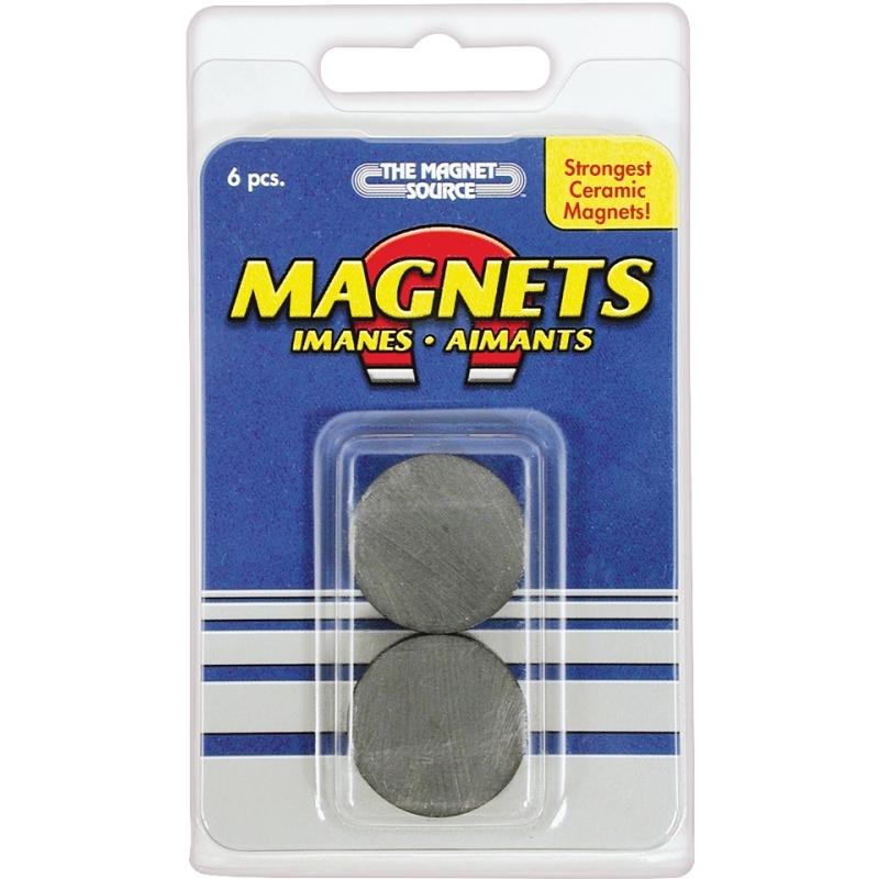 1" Ceramic Disc Magnets 6/pk