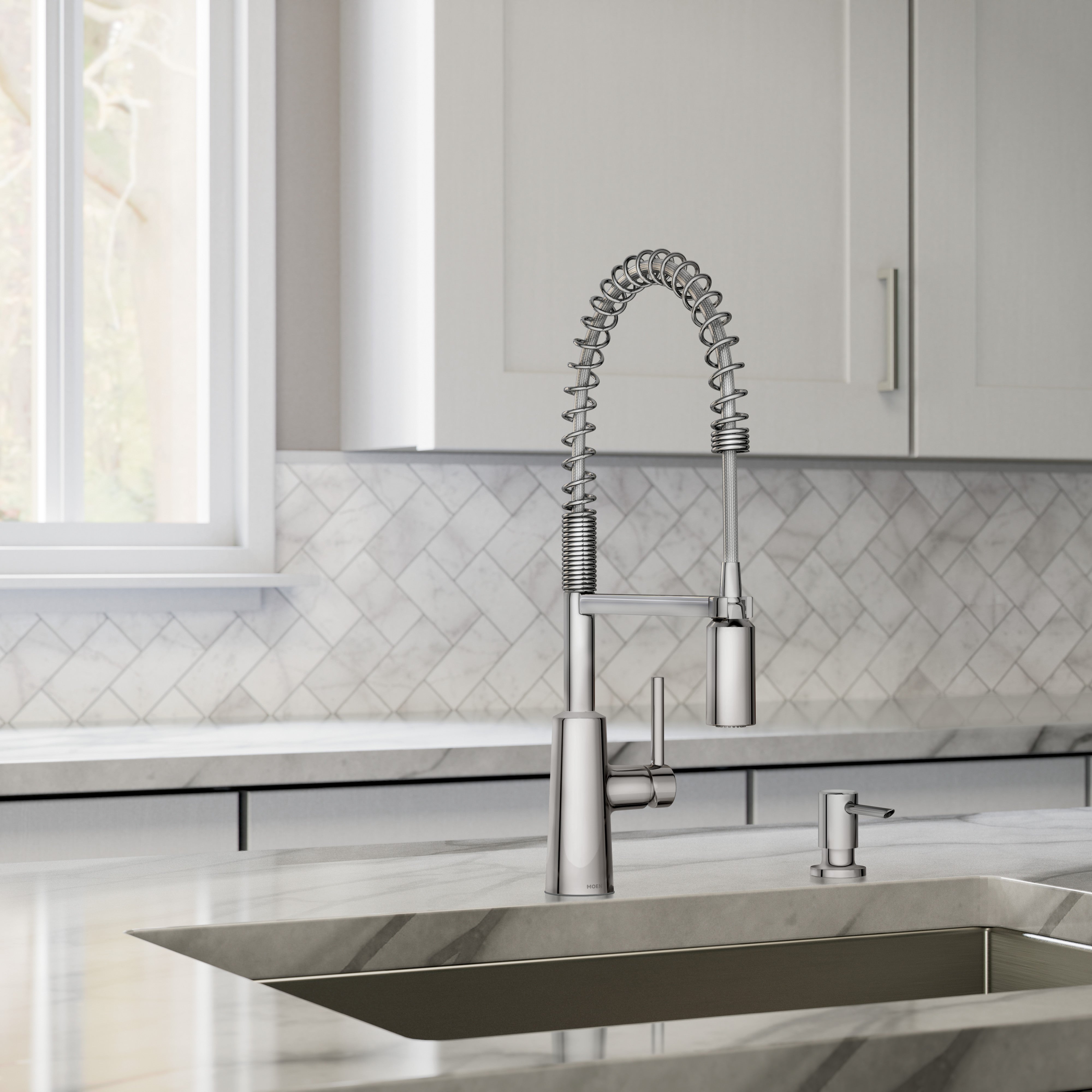 Moen Nori 1-Handle Chrome Kitchen Faucet 87897 – Handley Lumber