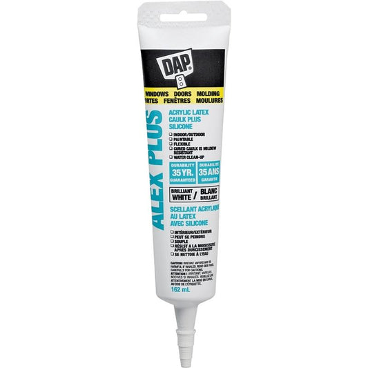 Dap-Alex Plus Latex White Caulking 162mL