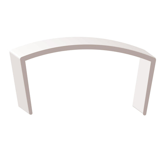 5/8" Vinyl White Shelf Edge