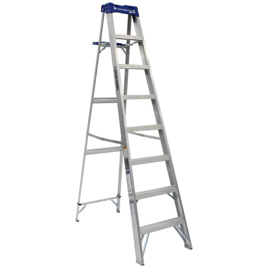 8' Louisville Step Ladder Aluminum Type 1 AS2108