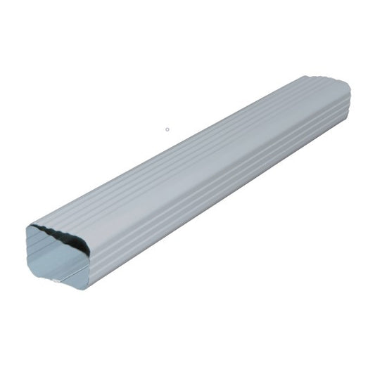 3" X 3" X 10' Gentek Aluminum Downpipe White