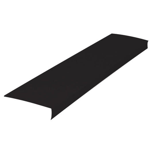 6" X 9'10" Gentek Aluminum Fascia Black Smooth Face