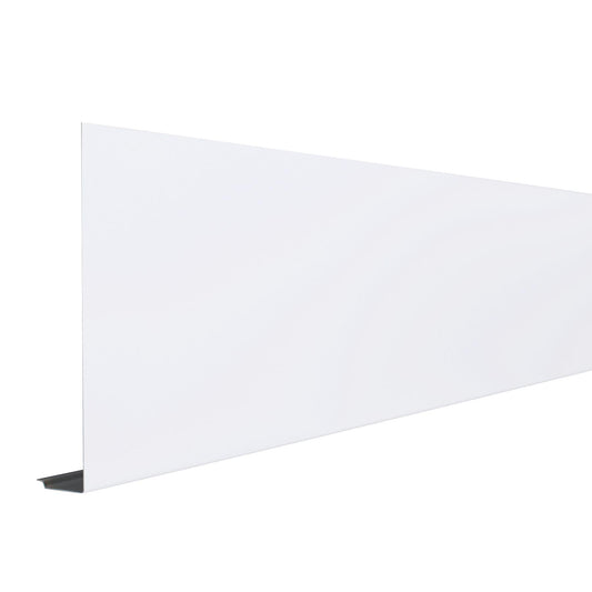 8" X 9'10" Gentek Aluminum Fascia White Smooth Face