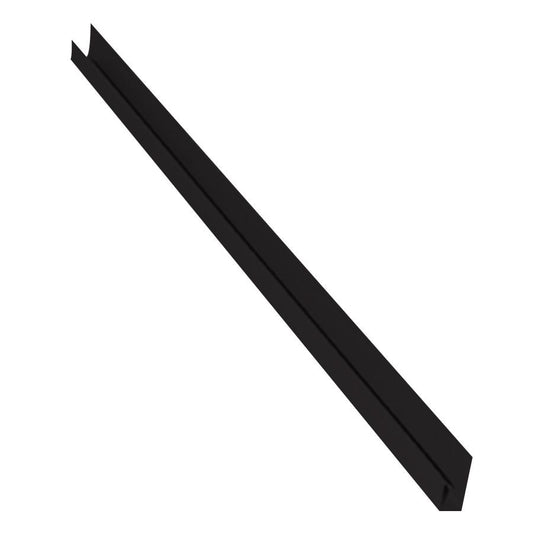 3/8" Gentek Aluminum Soffit J Trim Black