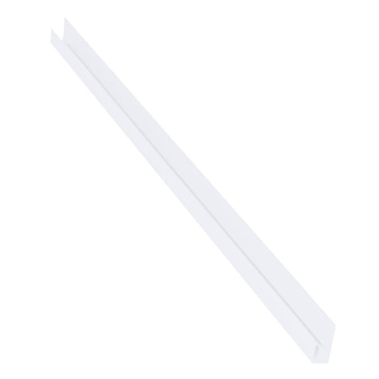 3/8" Gentek Aluminum Soffit J Trim White