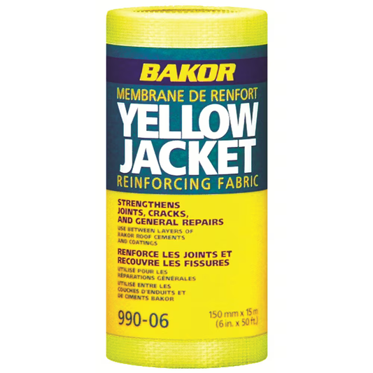 6" X 50' Bakor Yellow Jacket Reinforcing Fabric