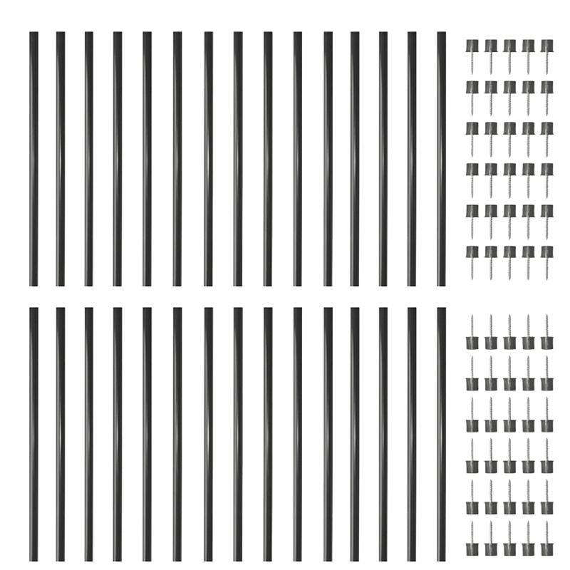 32" Round Black Balusters Contractor Pack - 30/Pk