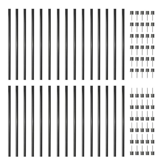 32" Round Black Balusters Contractor Pack - 30/Pk