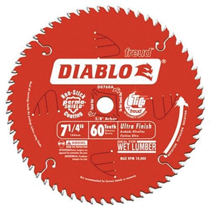 Diablo 7 1/4" X 60T Ultra Finish Blade D0760A