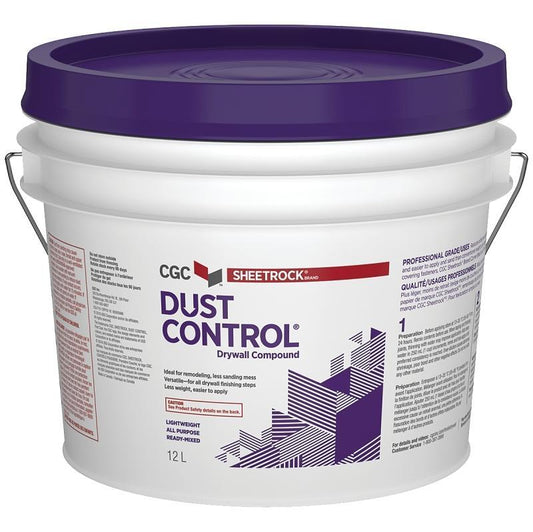 Dust Control Drywall Mud - 12L