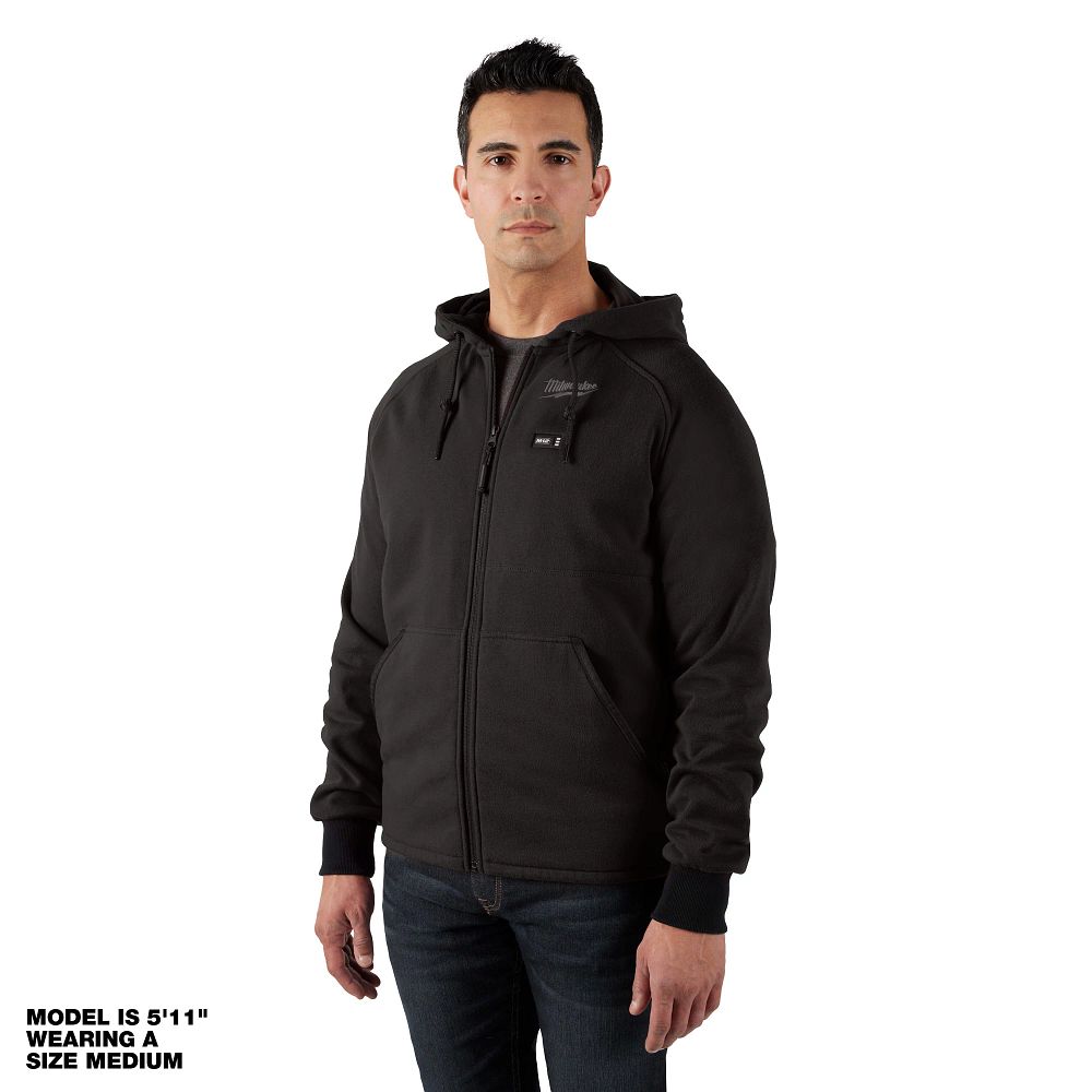 Milwaukee M12 Black Heated Hoodie Large 306B-21L