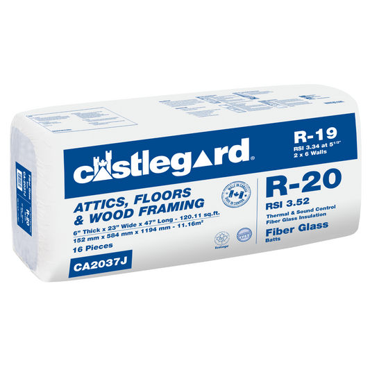 R20 X 15" Castlegard Fiberglass Insulation 68.54SF/BDL