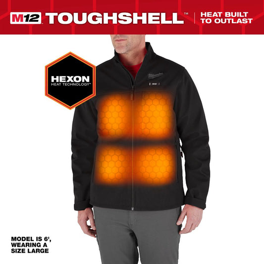 Milwaukee M12 Black Heated Jacket 2XL M100B-212X