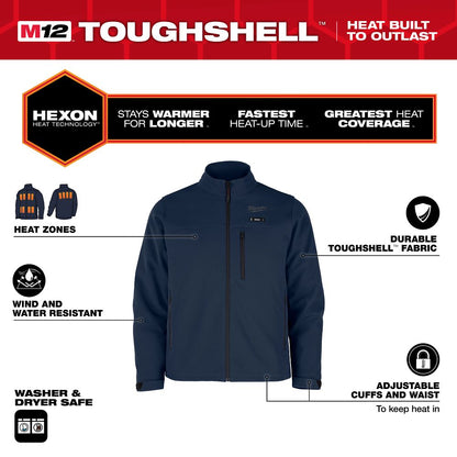 Milwaukee M12 Navy Heated Jacket Large M100U-21L