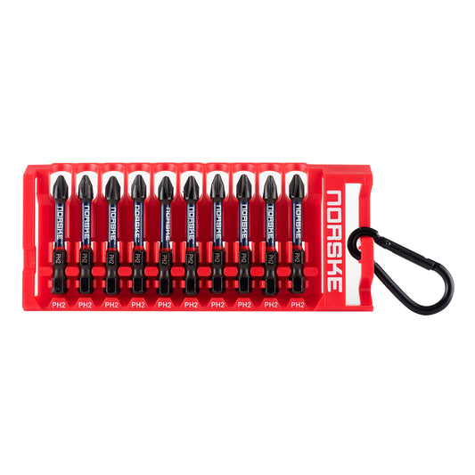 Norske #2 X 2" Phillips Bits 10pc NIBPI611