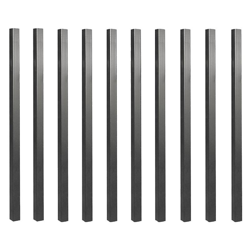 3/4" X 26" Black Square Baluster - 10Pk