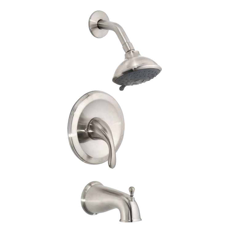 Taymor Cosmos 1 Lever Shower Set Satin Nickel