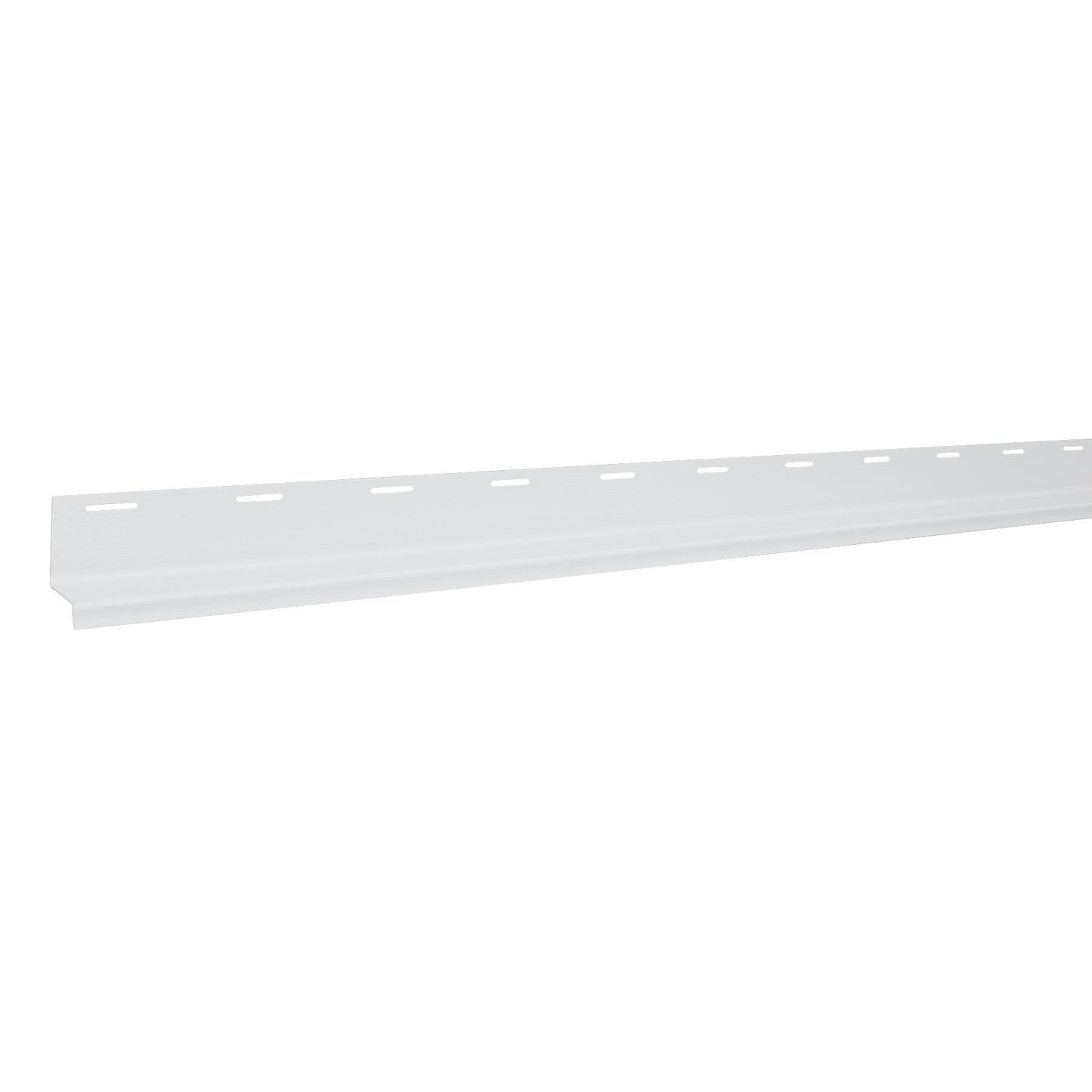 12' Gentek Snow White Vinyl Drip Cap