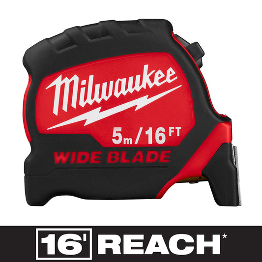Milwaukee 5M/16' Wide Blade Tape Measure 48-22-0217