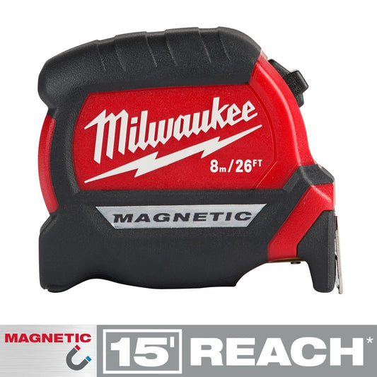 Milwaukee 8M/26' Compact Mag Tape Measure 48-22-0326